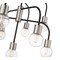 Z-Lite Neutra 9 Light Chandelier, Matte Black + Polished Nickel & Clear 621-9MB-PN - alternate 6
